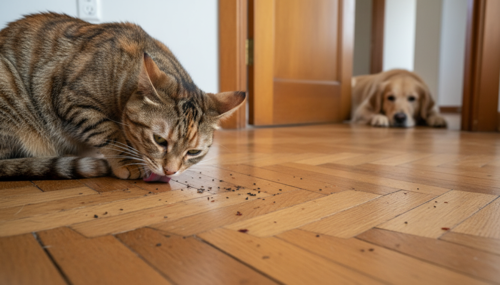 découvrez comment identifier l'origine d'une infestation de puces de parquet et déterminer si elles proviennent de votre animal ou de celui du voisin pour mieux protéger votre maison.