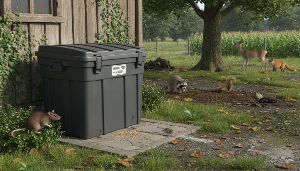 découvrez pourquoi le stockage de nourriture pour animaux peut attirer les nuisibles jusqu'à 50 mètres et comment prévenir ces problèmes pour protéger votre espace.